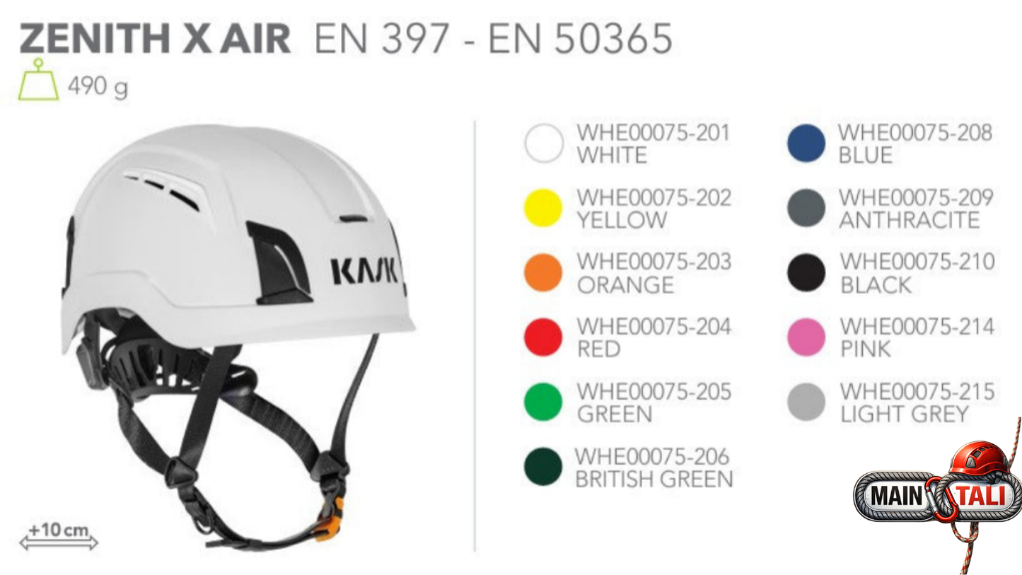 KASK ZENITH X AIR STANDARD CE | EN 397 & CE | EN 50365 (Class 0)