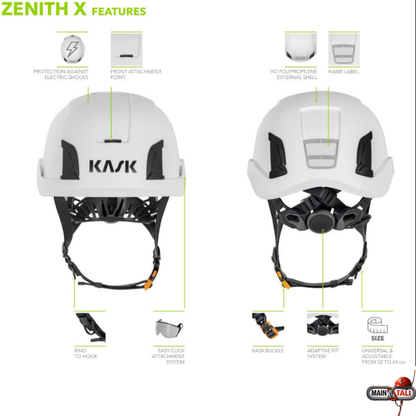 KASK ZENITH X AIR STANDARD CE | EN 397 & CE | EN 50365 (Class 0)